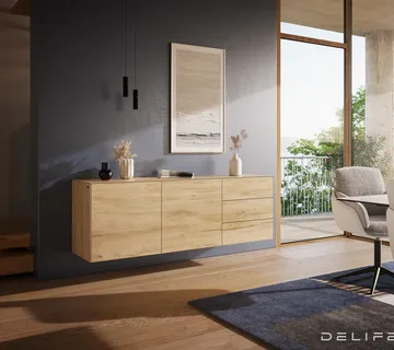 Komoda Cuor 180x45cm, Materijal: Keramika Laminam Sabbia - cover