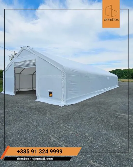 Montažna hala / montažni šator 9.15x20m 4,5m (V) 183m2 091 294 9999 - cover