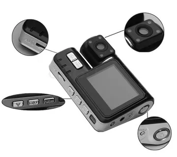 ★★ HD 2" 720P LCD auto kamera noćno snimanje + senzor pokreta - cover