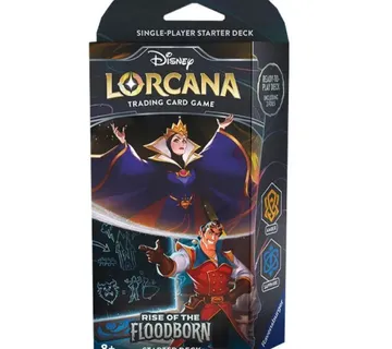 Disney Lorcana Rise of the Floodborn The Queen & Gaston Starter Deck - cover