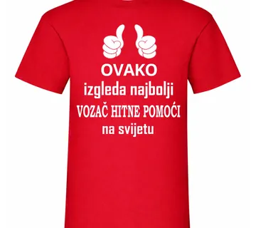 Majica za najboljeg vozača hitne pomoći - cover