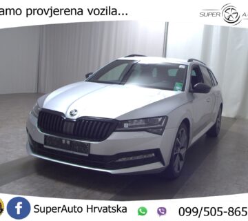 Škoda Superb Kombi 1.5 TSI DSG SportLine 150 KS, LED+KAM+GR SJED+VIRT+TEM+ASIST - cover