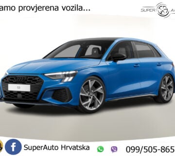 NOVO Audi S3 Sportback 2.0 TFSI quattro 310 KS, Matrix+ACC+GR SJED+PANO - cover