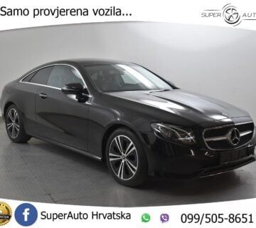 Mercedes E 300d Coupe 9G. Avantg. 245 KS, LED+KAM+WIDES+GR SJED+KOŽA+KEYLESS - cover