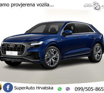 NOVO Audi Q8 55 TFSI 2xS line 340 KS, ZRAČNI+MATRIX+GR SJED+PANO+21" - cover