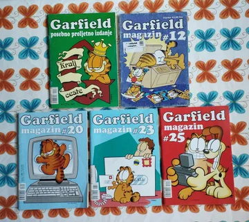 Garfield magazin LOT - 25, 23, 20, 12, + posebno proljetno izdanje - Samobor