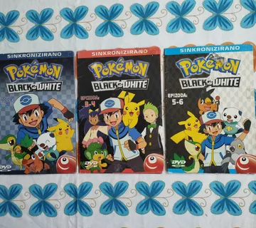 Pokemon Black & White komplet od 3 DVDa NOVO - Samobor