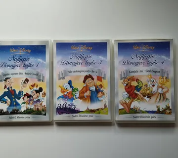 Disney - Najljepše Disneyjeve bajke 1,3, 4 DVD - Samobor