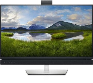 68.6 cm/27““ (2560x1440) Dell C2722DE video conference monitor 5MP camera 16:9 8ms USB hub 2xUSB-C 3xUSB-A HDMI DisplayPort VESA Pivot Speaker QHD - cover