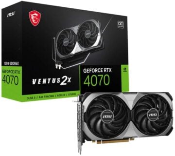 RTX 4070 12GB MSI Ventus 2X E OC GDDR6X - cover