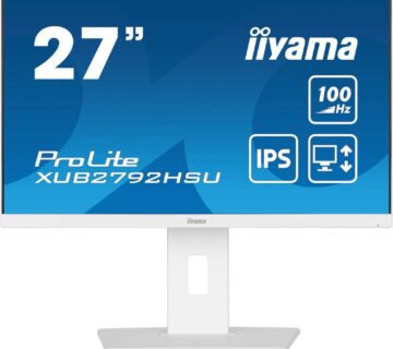 68.6cm/27“ (1920x1080) Iiyama Prolite XUB2792HSU-W6 16:9 FHD IPS 100Hz 0.4ms HDMI DP USB LS Pivot Vesa White - cover