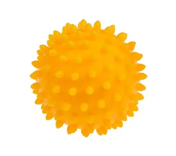 Tullo šiljasta masažna loptica 9cm žuta - cover