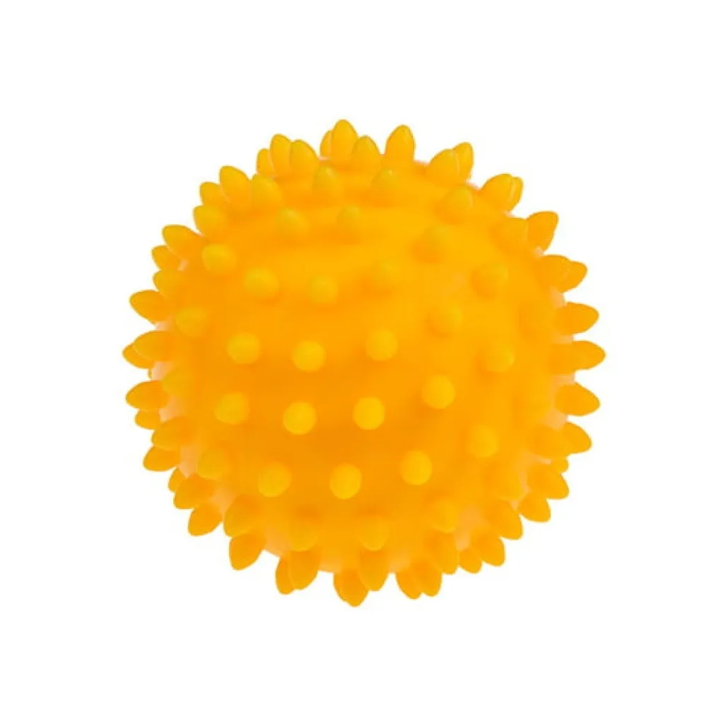 Tullo šiljasta masažna loptica 9cm žuta - cover
