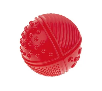 Tullo mekana senzorna loptica sa 4 tekstura crvena - cover