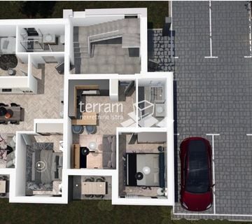 Istra, Pula, okolica, stan 42.82m2, 1SS+DB, vrt, parking, NOVO!! #prodaja - cover