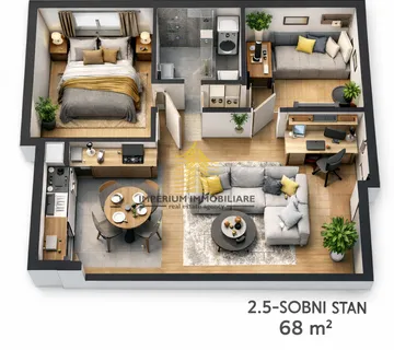 Stan, Prodaja, Črnomerec, Sveti Duh, 68m2, 2,5-sobni (2S+DB) - cover