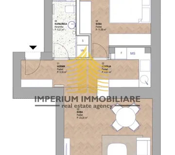 Stan, Prodaja, Črnomerec, 52.33m2, 2-sobni - cover