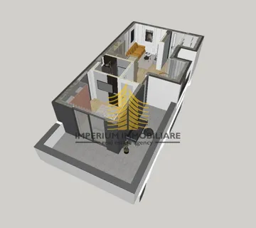 Stan, Prodaja, Novi Zagreb - Zapad, Trokut, 44.87m2, 2-sobni - cover