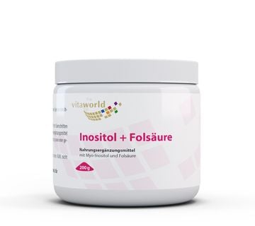 Inozitol i folna kiselina u prahu, Vita World, 200g - cover