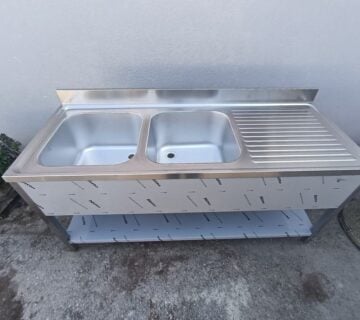 Inox radni sudoper dim. 1800x700x850/900mm -NOVO - cover