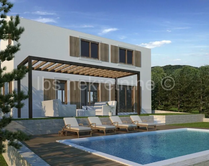 Marina, Vrsine - 20.000 m2 s projektom za dvije vile, zamjena za stan - cover