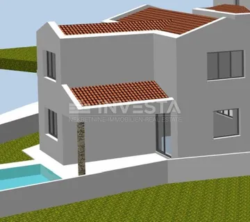 Vodnjan okolica, građevinsko zemljište 305m2 s građevinskom dozvolom kuće 170m2
