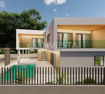 Medulin, Građevinsko zemljište s dozvolom i plaćenim komunalijama – 100 m od mora - cover