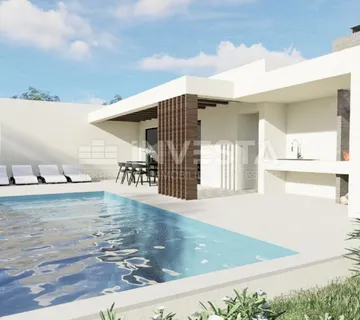 Svetvinčenat, zemljište s građevinskom dozvolom za prizemnicu - cover