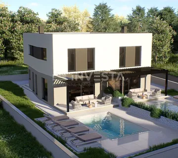 Ližnjan, Moderna dvojna vila s bazenima - cover