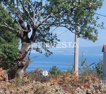 Labin okolica, građevinsko zemljište 1615 m2 s pogledom na more - cover