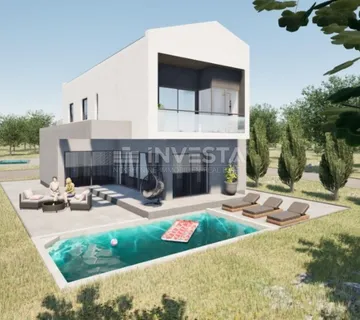 Žminj okolica - građevinsko zemljište 612 m2 s idejnim projektom - cover