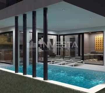 Fažana, vila s bazenom, pogled na more - cover