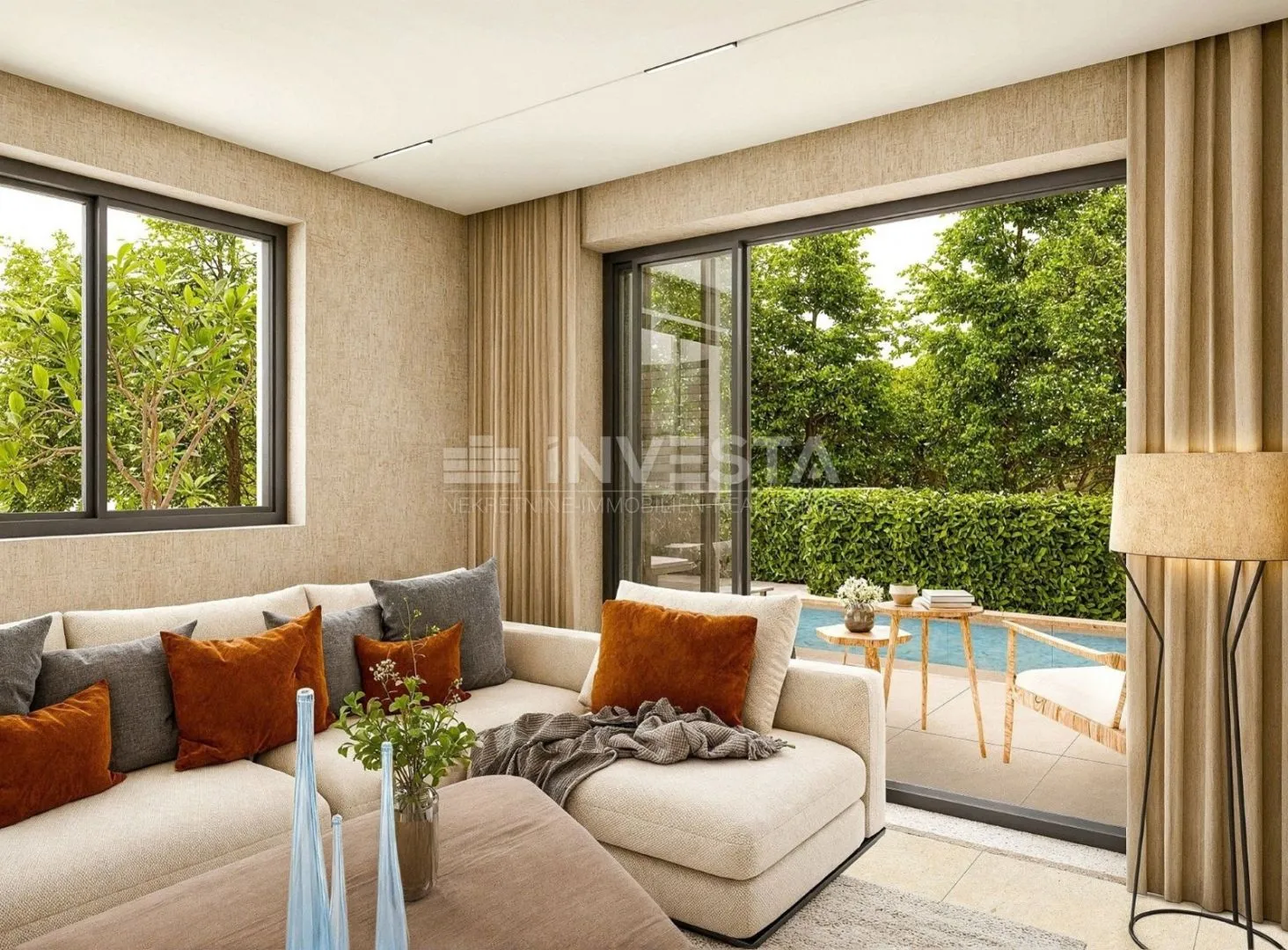 Medulin, Premantura, luksuzni stan 99 m2 s bazenom, vrtom i 2 parkinga - cover