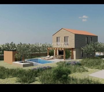 Građevinsko zemljište s dozvolom - kuća 120m2 +  bazen - cover