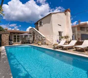 Središnja Istra, rustikalna kamena vila, Spa zona, dva grijana bazena - cover