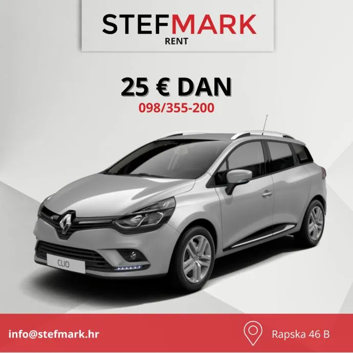 RENT A CAR ZAGREB / DAN 25 € / NAJAM AUTOMOBILA / POSLOVNI KORISNICI - cover