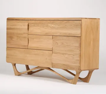 Komoda Antoni Alto 160x96cm, Materijal: Puno drvo Hrast - cover