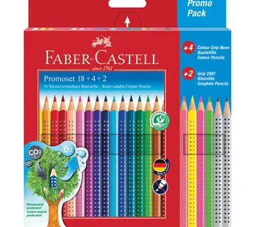 Boje drvene 22 boje + 2 olovke grafitne Faber Castell - cover