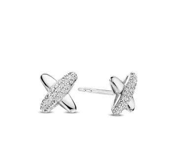 Ti Sento srebrne naušnice Violet - cover