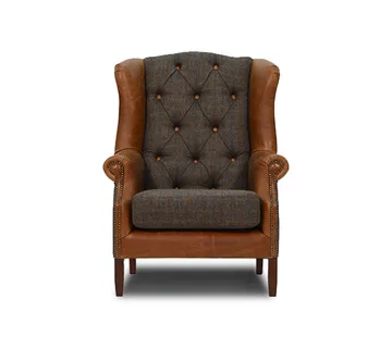 Chesterfield Harris Tweed fotelja Woolly - cover