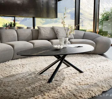 Klub stolić Edge 140x76cm, Materijal: Keramika Noir Desir - cover