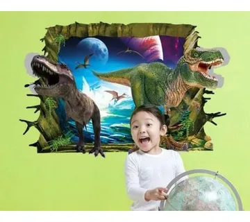3D wall sticker Dinosaurs 90x60cm - cover