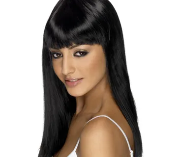 Dugačka crna perika - cover