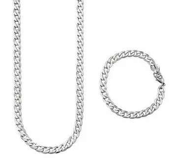 Muški komplet ogrlica i narukvica- okrugle alkice u nizu - cover