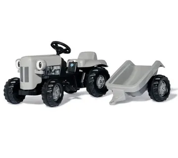 Rolly Toys traktor na pedale Little Grey Fergie sivi s prikolicom - cover