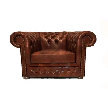 Chesterfield Fotelja First Class Leather | 1-sjedište | Cloudy Caramel - cover
