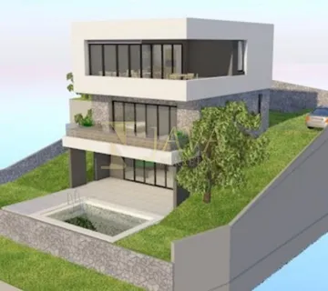 Brseč, građevinski teren sa panoramskim pogledom - cover