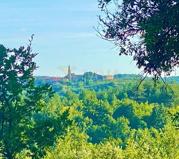 Istra- OSLIĆ  Građ. zemljište 2.257 m², panoramski pogled - cover