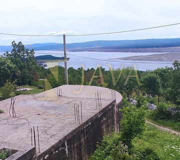 ŠMRIKA, ZAPOČETA GRADNJA, TEREN 860 M2,PANORAMSKI POGLED NA MORE! - cover