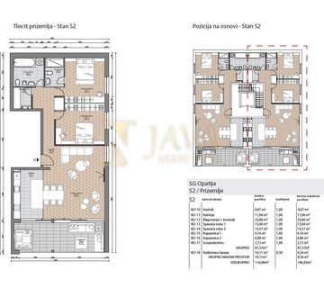 Punta Kolova, 2 s+db 107m2 u prizemlju, Novogradnja - cover